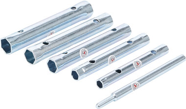 Jeu de cles a tubes 8 x 9 - 16 x 17 mm 6 pieces