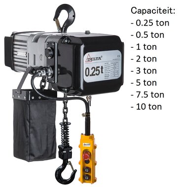 Palan electrique a chaine 400V mono vitesse
