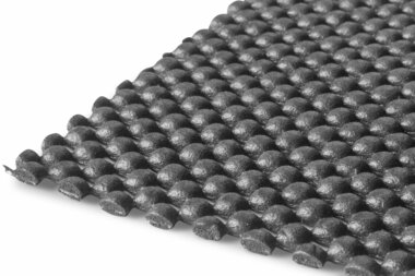 PVC en rouleau 10mx1500mmx3mm perfore gris fonce