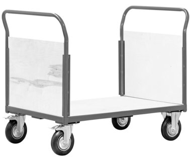 Grand chariot de transport 2 parois d'extremite 500kg