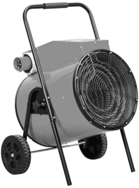 Souffleur d'air chaud electrique 30kw 3x400v sur chariot