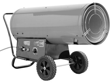 Souffleur d'air chaud sur gaz propane 70-132kw avec thermostat