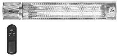 Chauffage infrarouge 2000w avec lampe doree