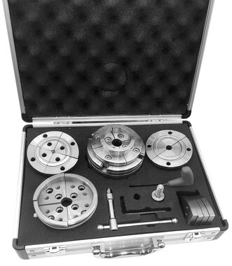 Jeu de mandrins a bois professionnels 4 mors diametre 95 mm M33x3.5