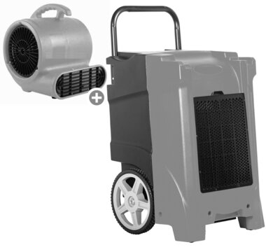Pack BDE95 secheur de chantier et ventilateur de sol RV3000