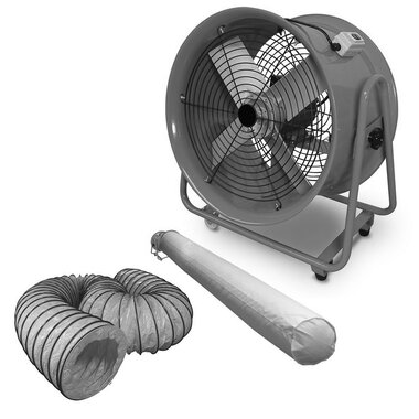 Ventilateur 400 mm avec accessoires