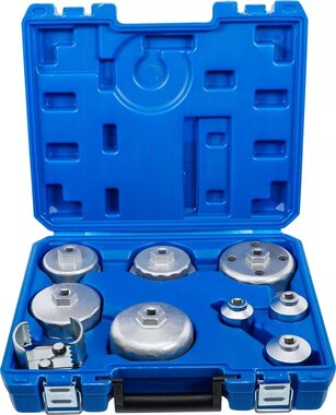 Jeu de cles filtres cloches 27 - 88,8 mm 9 pieces
