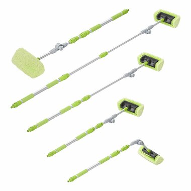 Brosse de lavage 3D ajustable manche telescopique 119-203cm