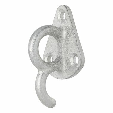 Crochet de corde en metal avec oeil 70 x 45 mm