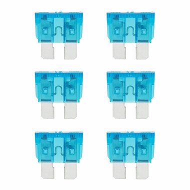 Fusibles standard 15A bleu 6 pcs en blister