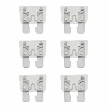 Fusibles standard 25A neutre 6 pcs en blister