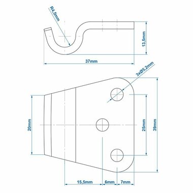 Contre piece pour tendeur SPP Z-11