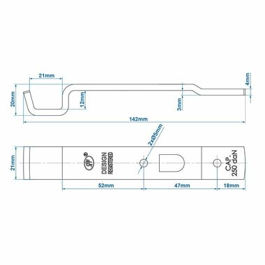 Contre-piece pour tendeur SPP Z-05A
