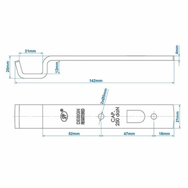 Contre-piece pour dispositif de tension SPP Z- 05