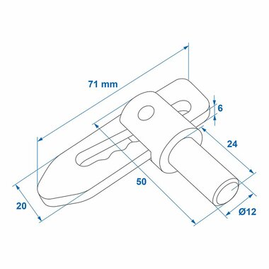 Fausse serrure soudable