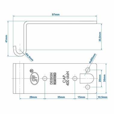 Contre-piece pour tendeur SPP Z-07
