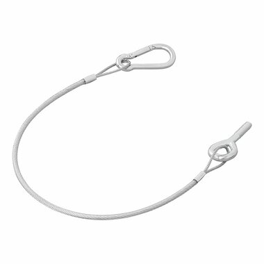 Cable de hayon 42 cm - 1x M8 et mousqueton
