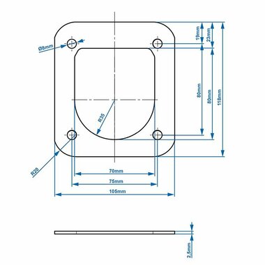 Plaque de montage SPP PW- 01