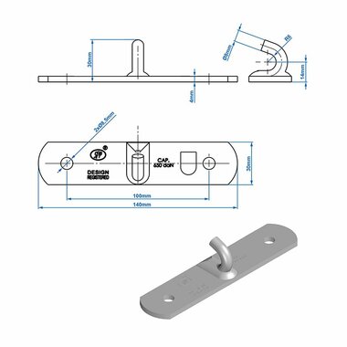 Contre-piece pour fiche de tension SPP Z-03