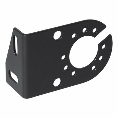 Support de douille metallique coude 8 x 5 cm