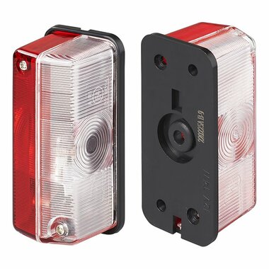 Largeur rouge clair/blanc 92x42mm