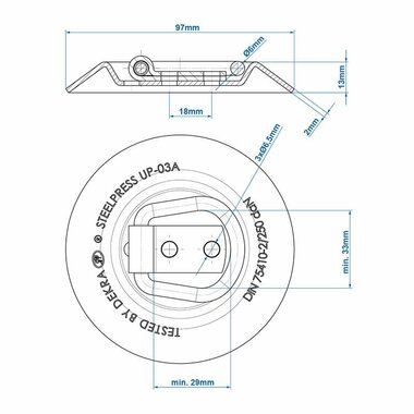 illet d'arrimage rond SPP UP-03A