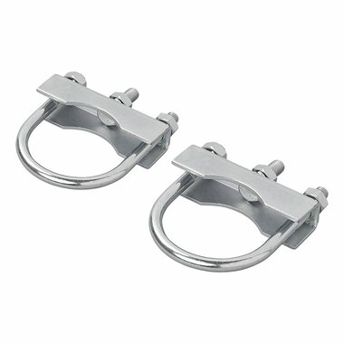 Support en U rond 60/70 mm pour bride de roue avant - lot de 2 pieces