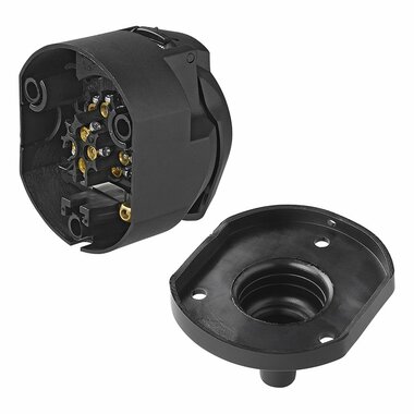 Prise 13 broches PVC type Jaeger + joint caoutchouc