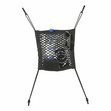 Filet de rangement elastique 26x28cm double avec crochets en plastique NS-7