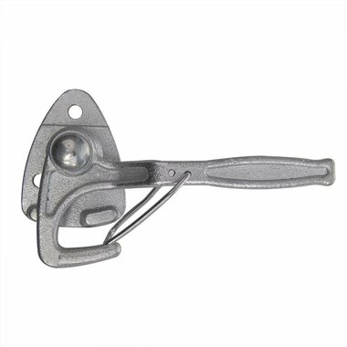 Crochet de valve n° 0 droit 140 mm avec illet a visser