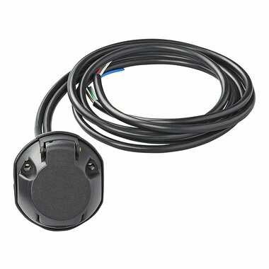 Kit cablage attelage 7+1 broches PVC + cable 1,50M 8 conducteurs