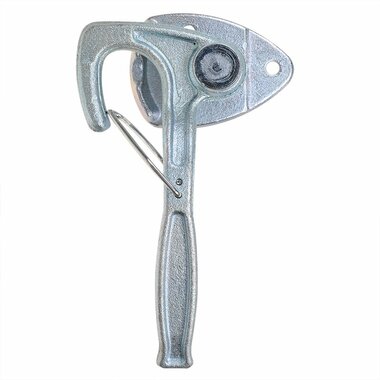 Crochet de valve n° 1 droit 170 mm avec illet a visser