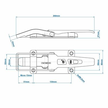 Fermoir a bascule SPP ZB-09A