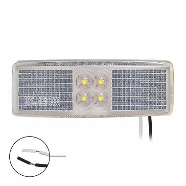 Feu de gabarit 12/24V blanc 110x40mm LED