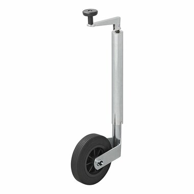 Roue avant jante plastique 35 mm avec pneu caoutchouc 160x40 mm