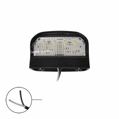eclairage de plaque d'immatriculation 12/24V 70x42mm LED