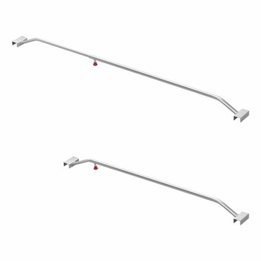Support de bache en aluminium, extensible, 108-146 cm, pour bache de remorque