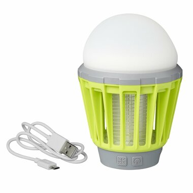 Camping- Lampe a insectes 2 en 1 rechargeable 8,8 x 12,5 cm