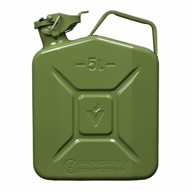 Bidon 5L metal vert homologue UN-TuV/GS