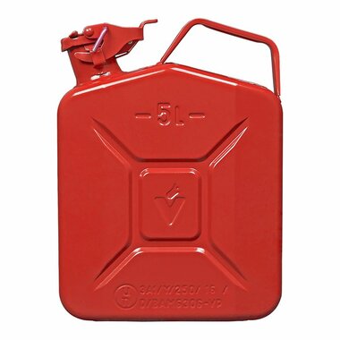Bidon 5L metal rouge homologue UN-TuV/GS