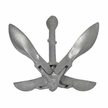 Ancre parapluie 3,2 kg, galvanisee, tete ovoïde