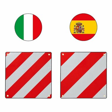Tableau marqueur en aluminium 50 x 50 cm pour l'Italie/l'Espagne 2 en 1
