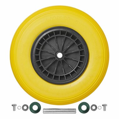 Pneu PU avec jante en plastique 164.00-8 avec axe 20 mm
