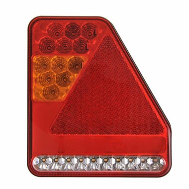 Feu arriere 5 fonctions 208x188mm 22LED droit UK