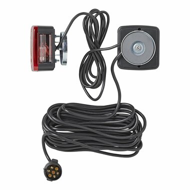 Kit d'eclairage de remorque avec aimants, cable de 7,5 + 2,5 m