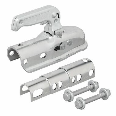 Attelage a boule en acier rond 40/45/50 mm 2300 kg freine