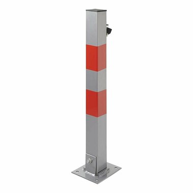 Borne de stationnement avec serrure
