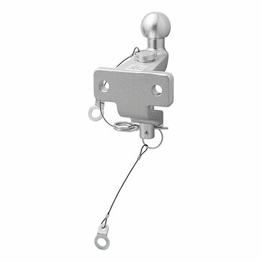 Boule d'attelage combinee argentee version double D20.2/S350 homologuee type E