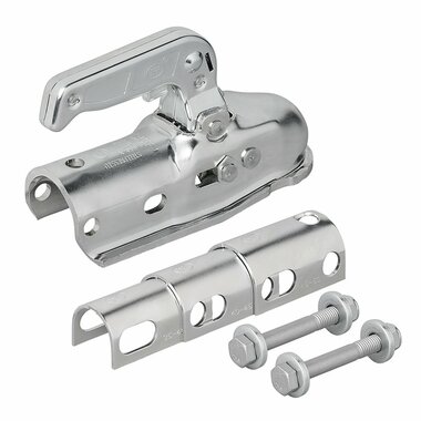 Attelage a boule en acier rond 35-50 mm freine