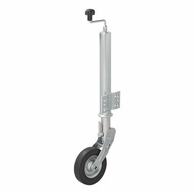 Roue avant jante metal 60mm avec pneu caoutchouc 200x60mm pliable